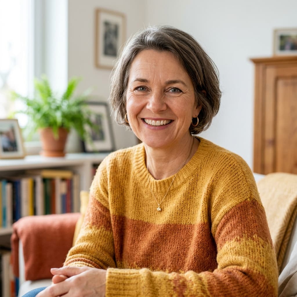 Zufriedene Kundin